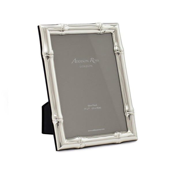 Load image into Gallery viewer, Addison Ross Wide Bamboo Silver Plated Photo Frame - 4 x 6 in
