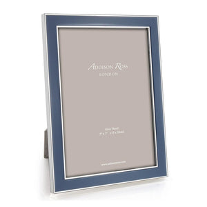 Addison Ross Denim Enamel & Silver Frame - 4 x 6 in
