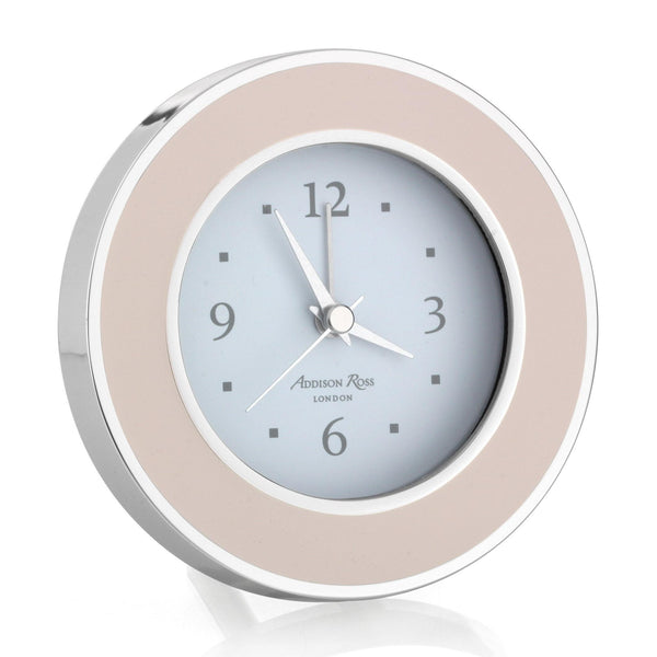 Load image into Gallery viewer, Addison Ross Light Pink &amp; Silver Alarm Clock
