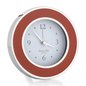 Addison Ross Orange & Silver Alarm Clock