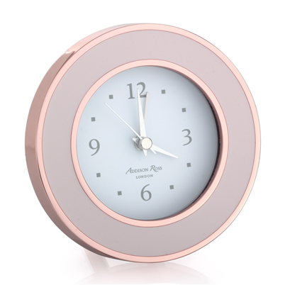 Load image into Gallery viewer, Addison Ross Rose Gold &amp; Pink Alarm Clock
