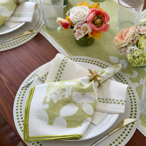 Bodrum Linens Fleur de Lin Napkin - Linen Napkins - Set of 4