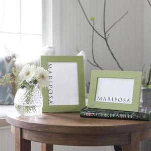 Mariposa Palma Faux Grasscloth 4x6 Frame