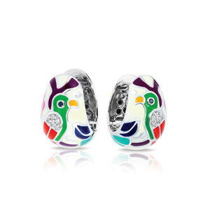 Belle Etoile Perroquet Earrings - White