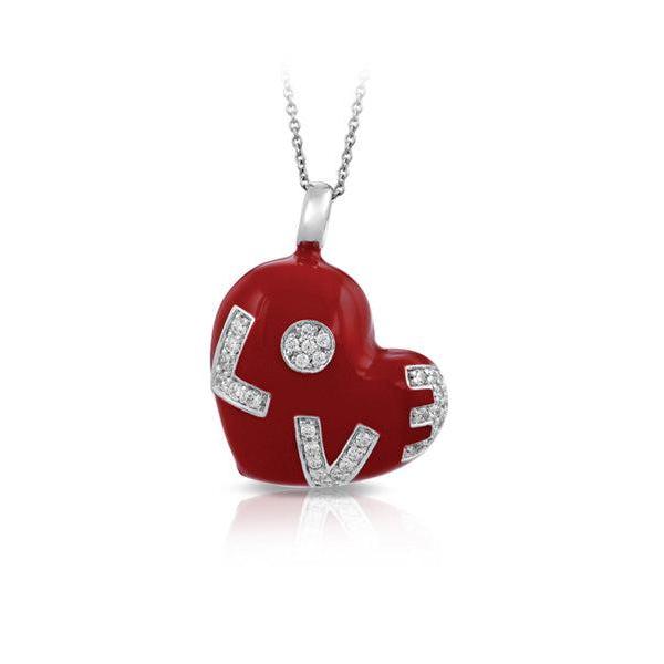Belle Etoile Love Pendant - Red