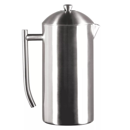 Frieling Double-Walled Stainless-Steel French Press Coffee Maker, Brushed Finish