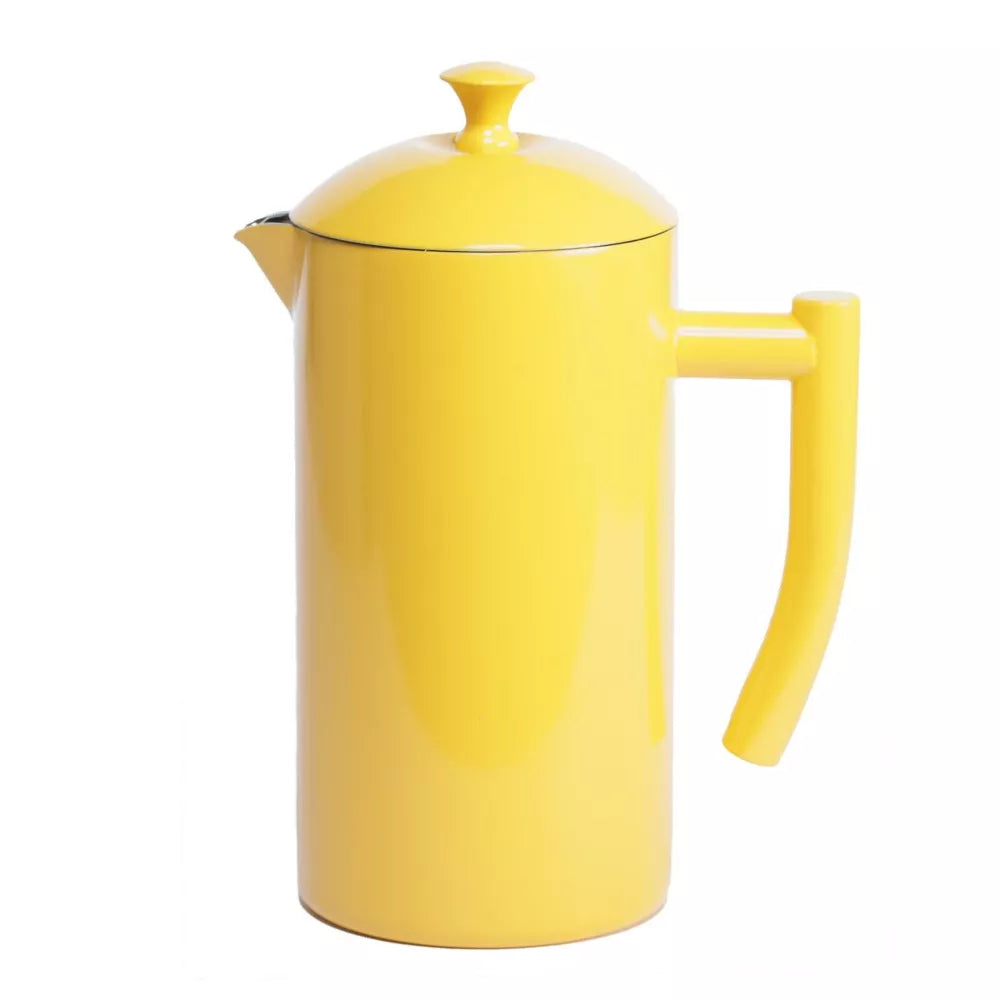 Frieling Double-Walled Stainless Steel French Press Coffee Maker, Sunshine Yellow, 34 fl. oz.