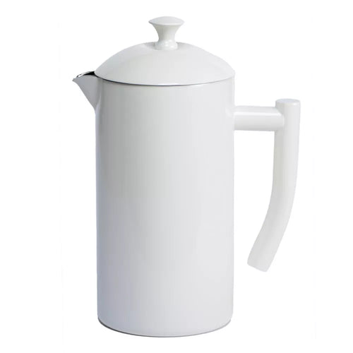 Frieling Double-Walled Stainless Steel French Press Coffee Maker, Snow White, 34 fl. oz.