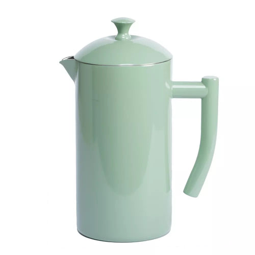 Frieling Double-Walled Stainless Steel French Press Coffee Maker, Dilly Bean Green, 34 fl. oz.