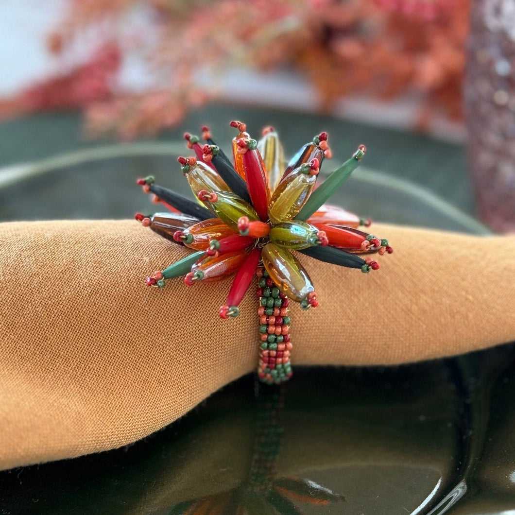 Bodrum Linens Harvest Constellation - Napkin Rings - Set of 4