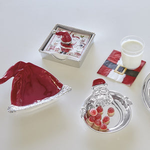 Mariposa Hugging Santa Candy Dish