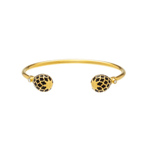 Halcyon Days Agama - Black - Gold - Torque Bangle