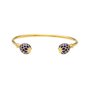 Halcyon Days Agama - Deep Cobalt - Gold - Torque Bangle