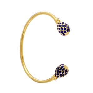 Halcyon Days Agama - Deep Cobalt - Gold - Torque Bangle