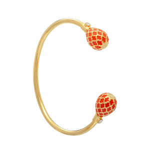 Halcyon Days Agama - Orange - Gold - Torque Bangle
