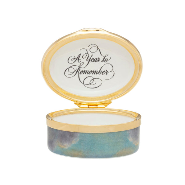Load image into Gallery viewer, Halcyon Days &quot;2025 Annual - A Year to Remember&quot; Enamel Box
