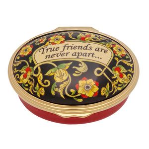 Halcyon Days "True Friends Are Never Far Apart" Enamel Box