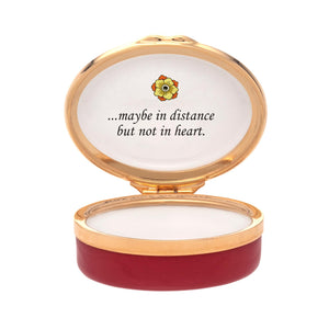 Halcyon Days "True Friends Are Never Far Apart" Enamel Box