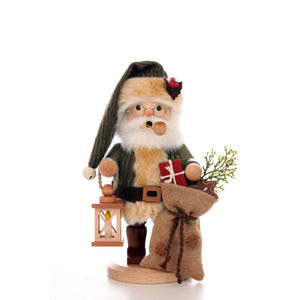 Christian Ulbricht Incense Smoker - Forest Santa in Green - 9.8"H