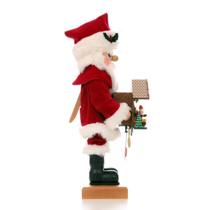 Christian Ulbricht Premium Nutcracker - Santa With Cuckoo Clock - 18.7"H