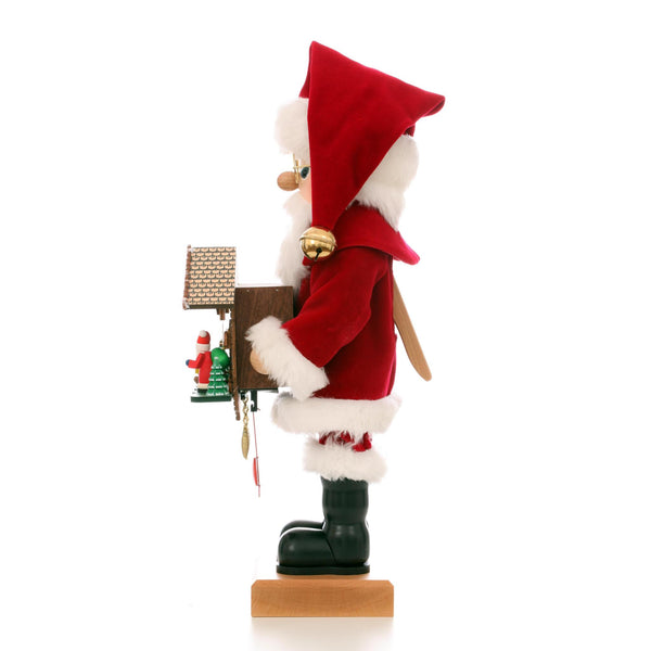 Load image into Gallery viewer, Christian Ulbricht Premium Nutcracker - Santa With Cuckoo Clock - 18.7"H

