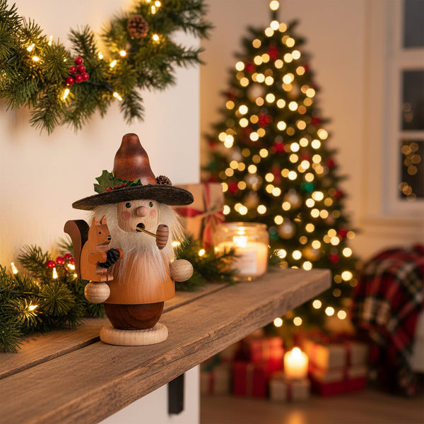 Load image into Gallery viewer, Christian Ulbricht Incense Burner - Smoker - Woodsman with Squirrel (Natural)
