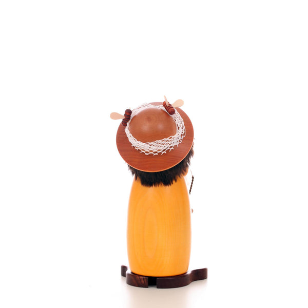 Load image into Gallery viewer, Christian Ulbricht Incense Smoker - Sleepyhead Beekeeper - 8.1"H
