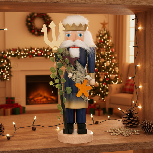 Load image into Gallery viewer, Christian Ulbricht Nutcracker - Neptune - 15.6&quot;H
