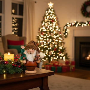 Christian Ulbricht Incense Burner - Smoker - Santa (Natural) 5.5"