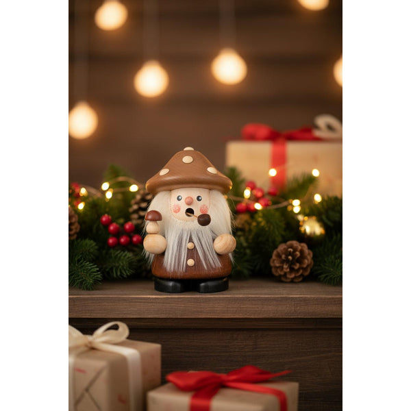 Load image into Gallery viewer, Christian Ulbricht Incense Smoker - Mushroom Man (Natural) - 3.7&quot;H
