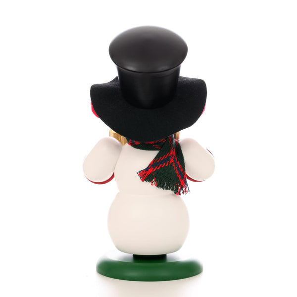 Load image into Gallery viewer, Christian Ulbricht Incense Smoker - Snowman With Pan Flute - 9.4&quot;H
