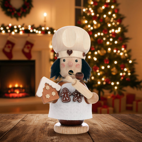 Load image into Gallery viewer, Christian Ulbricht Incense Burner - Smoker - Gingerbread Baker (Natural)
