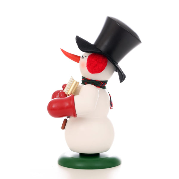 Load image into Gallery viewer, Christian Ulbricht Incense Smoker - Snowman With Pan Flute - 9.4&quot;H
