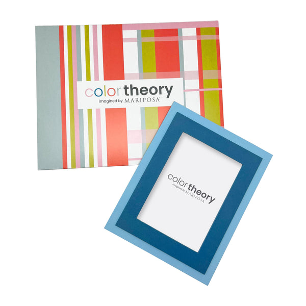 Load image into Gallery viewer, Mariposa Tiered Denim Blue and Periwinkle 5x7 Frame
