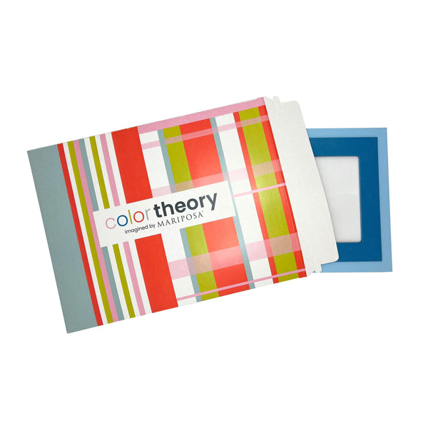 Load image into Gallery viewer, Mariposa Tiered Denim Blue and Periwinkle 5x7 Frame
