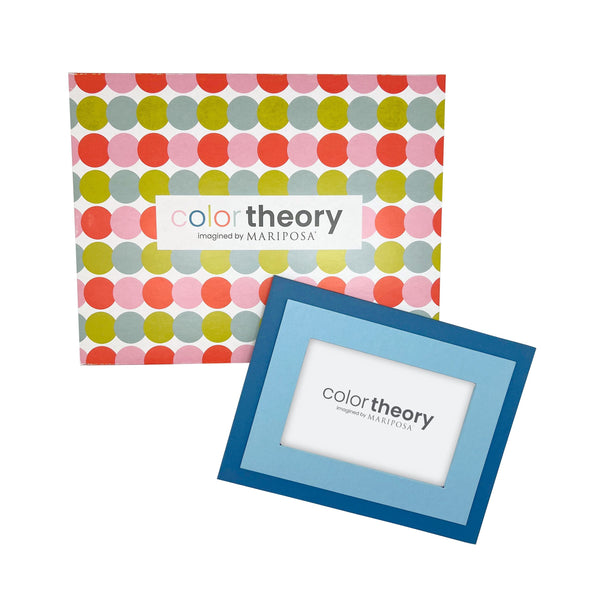 Load image into Gallery viewer, Mariposa Tiered Periwinkle and Denim Blue 4x6 Frame
