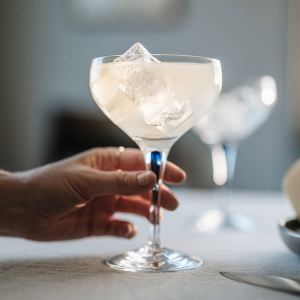 Load image into Gallery viewer, Orrefors Intermezzo Blue Coupe
