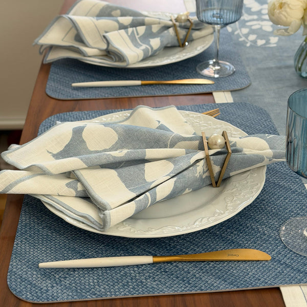 Load image into Gallery viewer, Bodrum Linens Izmir Round Mat - Easy Care Placemats - Set of 4
