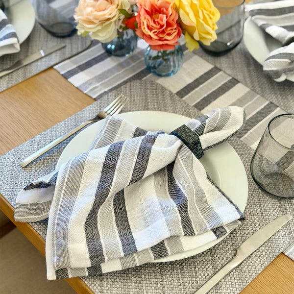 Load image into Gallery viewer, Bodrum Linens Izmir Round Mat - Easy Care Placemats - Set of 4
