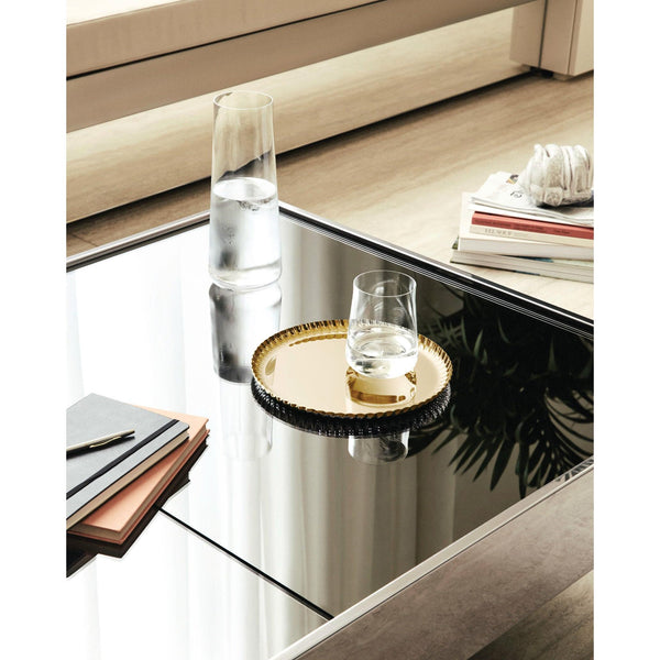 Load image into Gallery viewer, Alessi Pleats Round Tray, Gold
