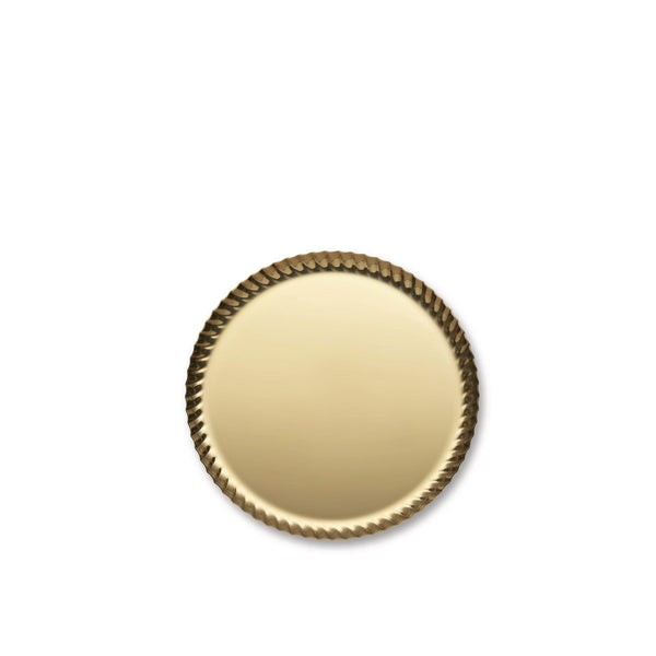 Load image into Gallery viewer, Alessi Pleats Round Tray, Gold

