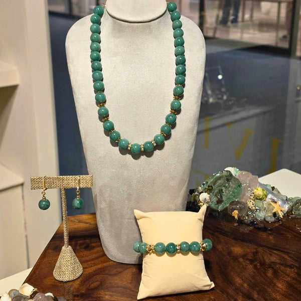 Load image into Gallery viewer, Olivia Riegel Green Aventurine Bead Bracelet
