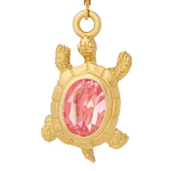 Load image into Gallery viewer, Olivia Riegel Pink Turtle Leverback Drop Earrings
