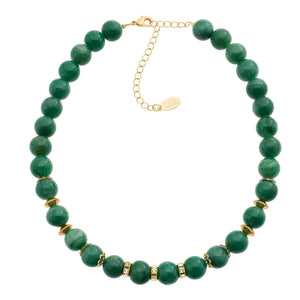 Olivia Riegel Green Aventurine Bead Necklace