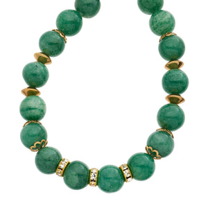 Olivia Riegel Green Aventurine Bead Necklace