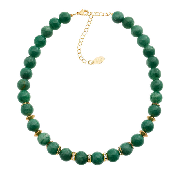 Load image into Gallery viewer, Olivia Riegel Green Aventurine Bead Necklace
