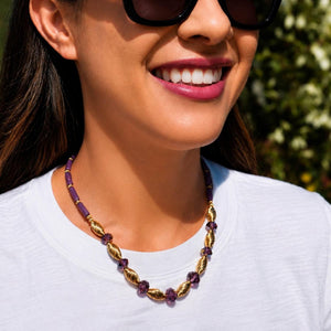 Olivia Riegel Amethyst Bead Necklace
