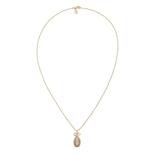 Olivia Riegel Pavé Crystal Egg Pendant Necklace