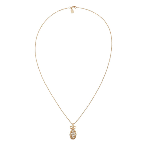 Load image into Gallery viewer, Olivia Riegel Pavé Crystal Egg Pendant Necklace
