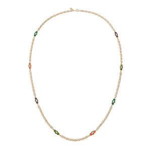 Olivia Riegel Guilloché Enamel Station Necklace